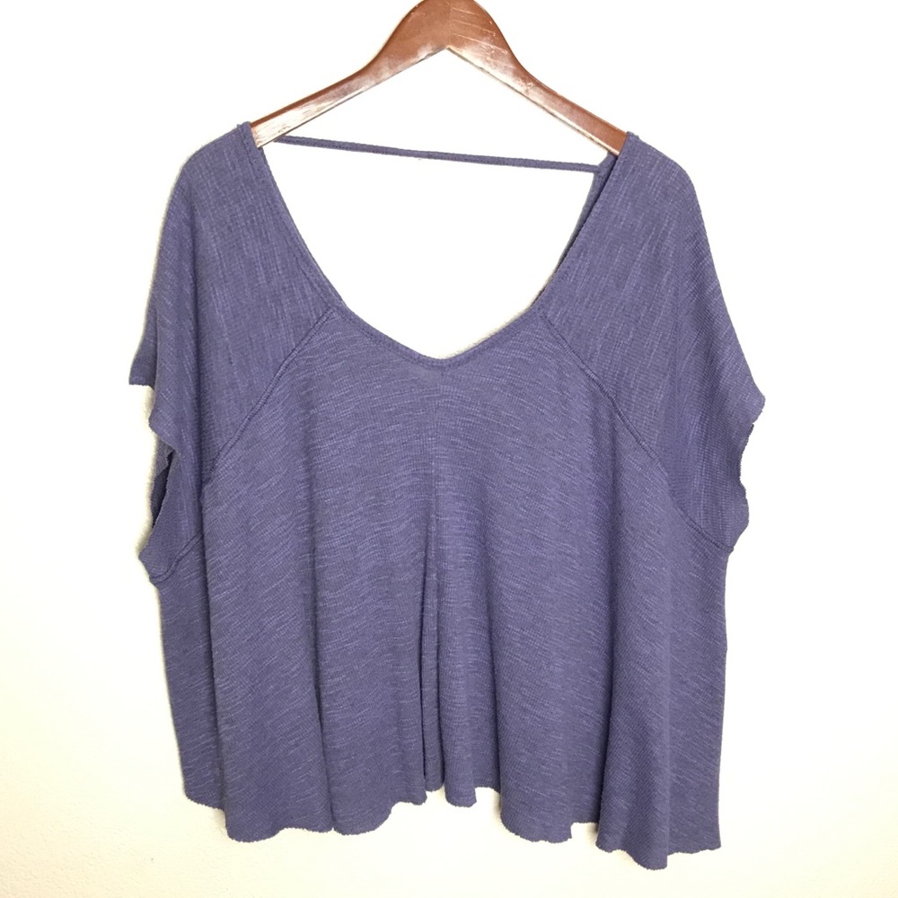Free People We The Free Ribbed Swing Tee Small